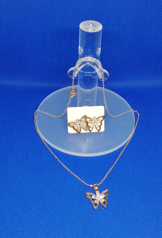 Pendentif Papillon Doré 18K